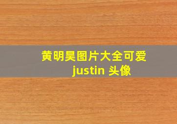 黄明昊图片大全可爱 justin 头像